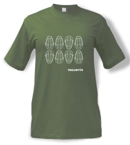 Tričko pánské zelené s potiskem Trilobyte