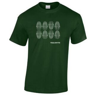 Tričko pánské zelené s potiskem Trilobyte
