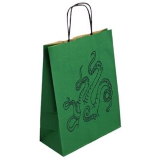 taška dárková chapadla zelená papírová