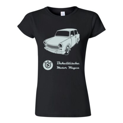 tričko dámské černé retro trabant